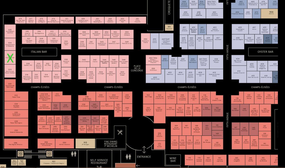Tefaf 2026 floorplan