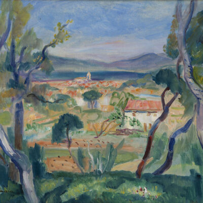 Charles Camoin | Le village entre les arbres (Saint Tropez) | Kunsthandel Bies