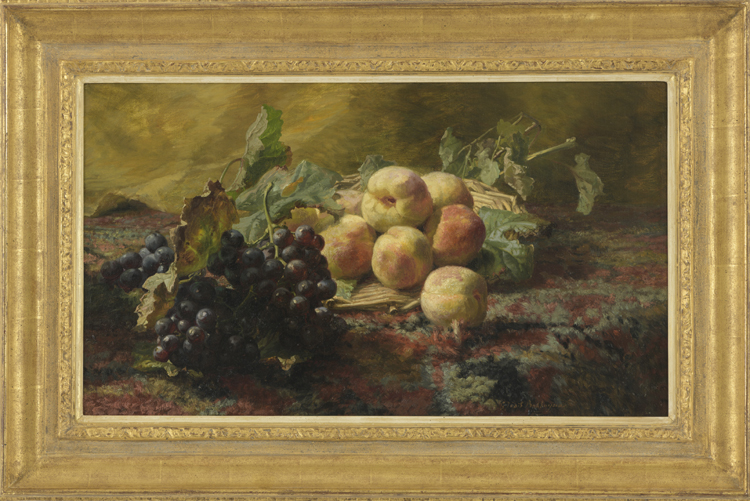 Gerardine van de Sande Bakhuyzen | Stilleven met druiven en perziken