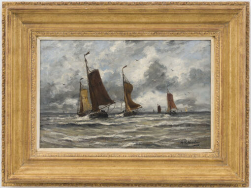 Hendrik Willem Mesdag | Schepen op volle zee | Kunsthandel Bies