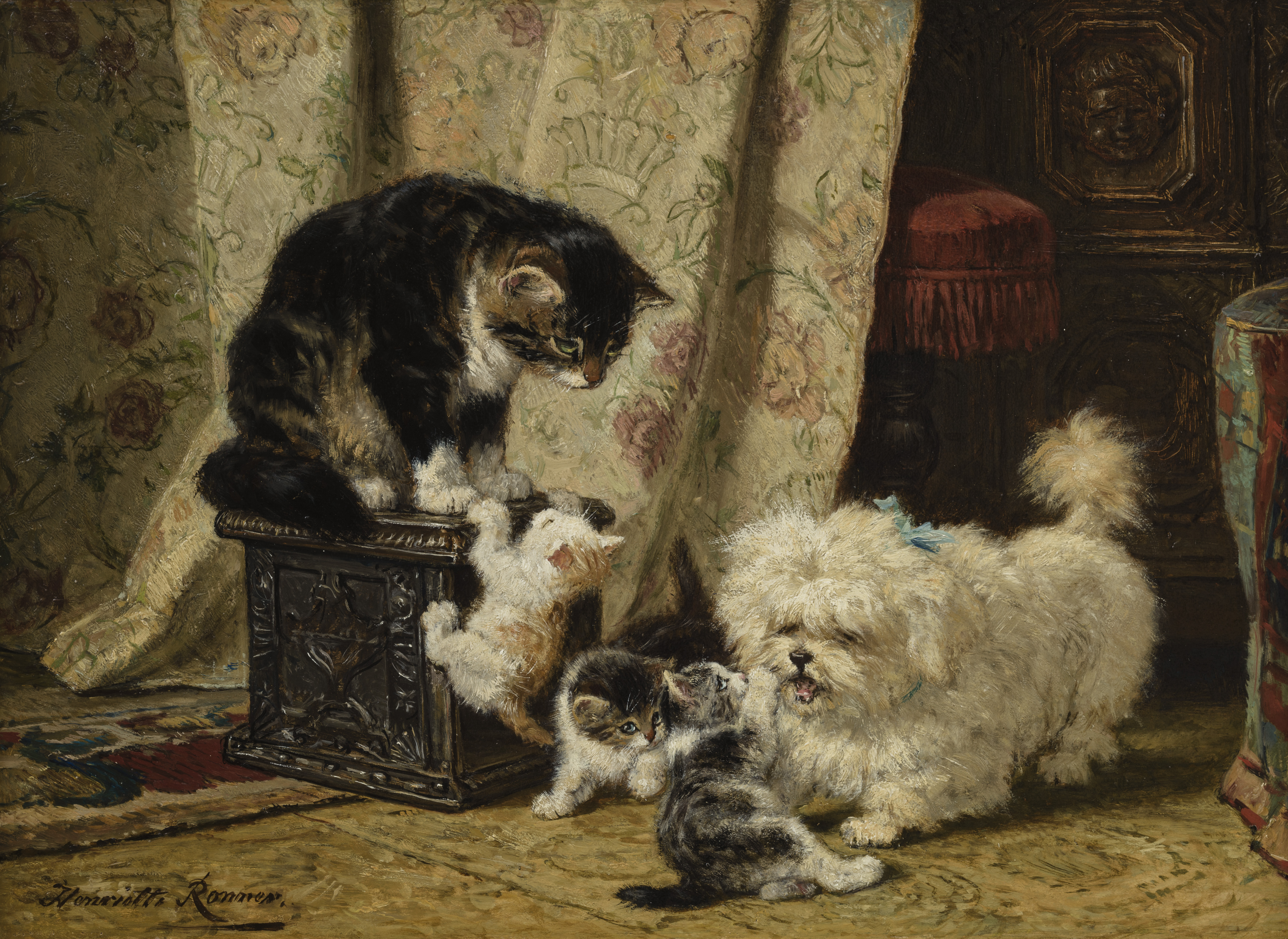 Henriette Ronner-Knip | De beste vrienden | Kunsthandel Bies Henriette Ronner-Knip | De beste vrienden | Kunsthandel Bies