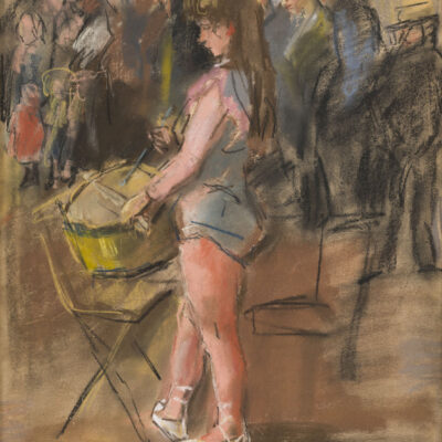 Isaac Israels | De trommelaarster | Kunsthandel Bies