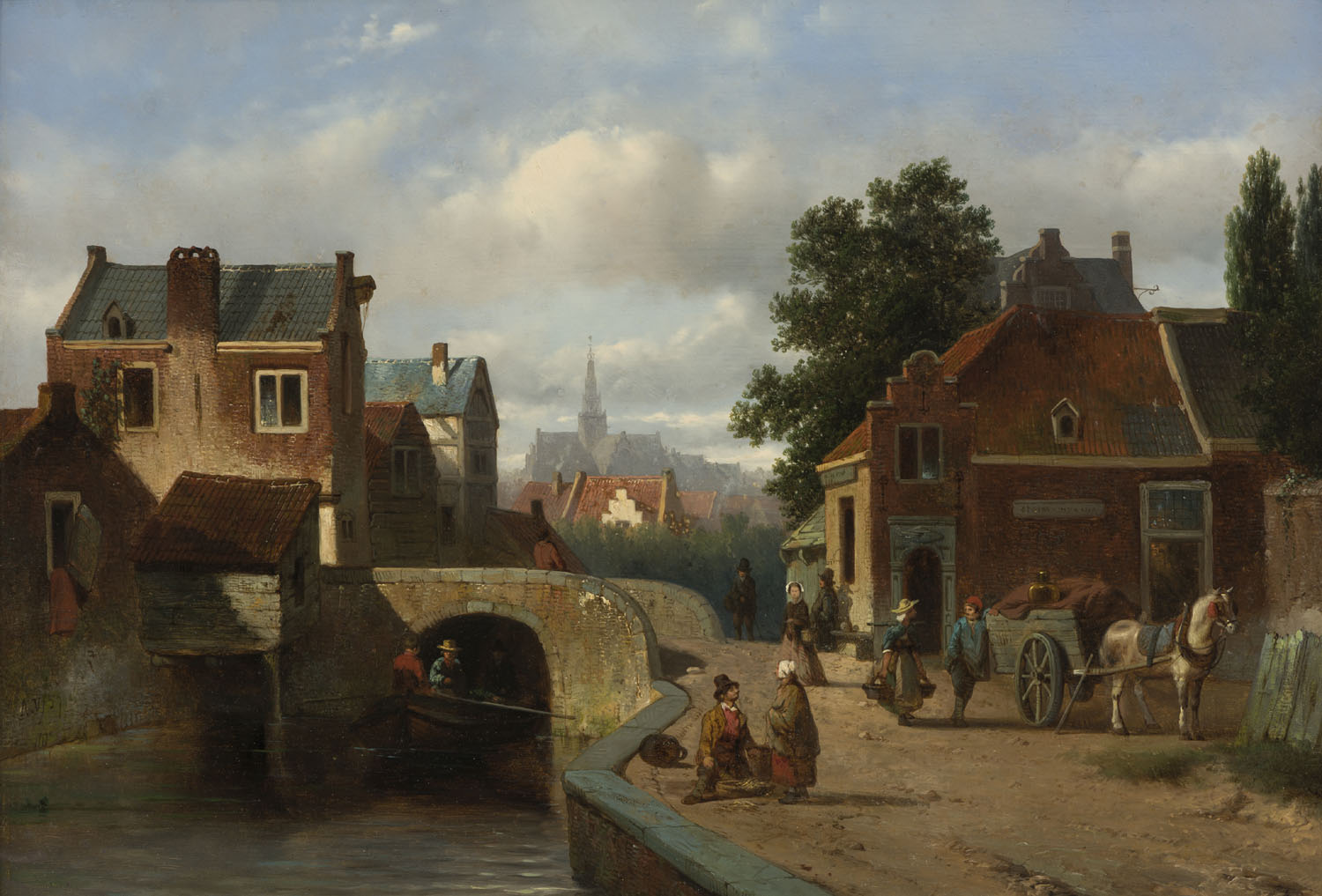 Adrianus Vrolijk | A view of Haarlem | Kunsthandel Bies | Bies Gallery