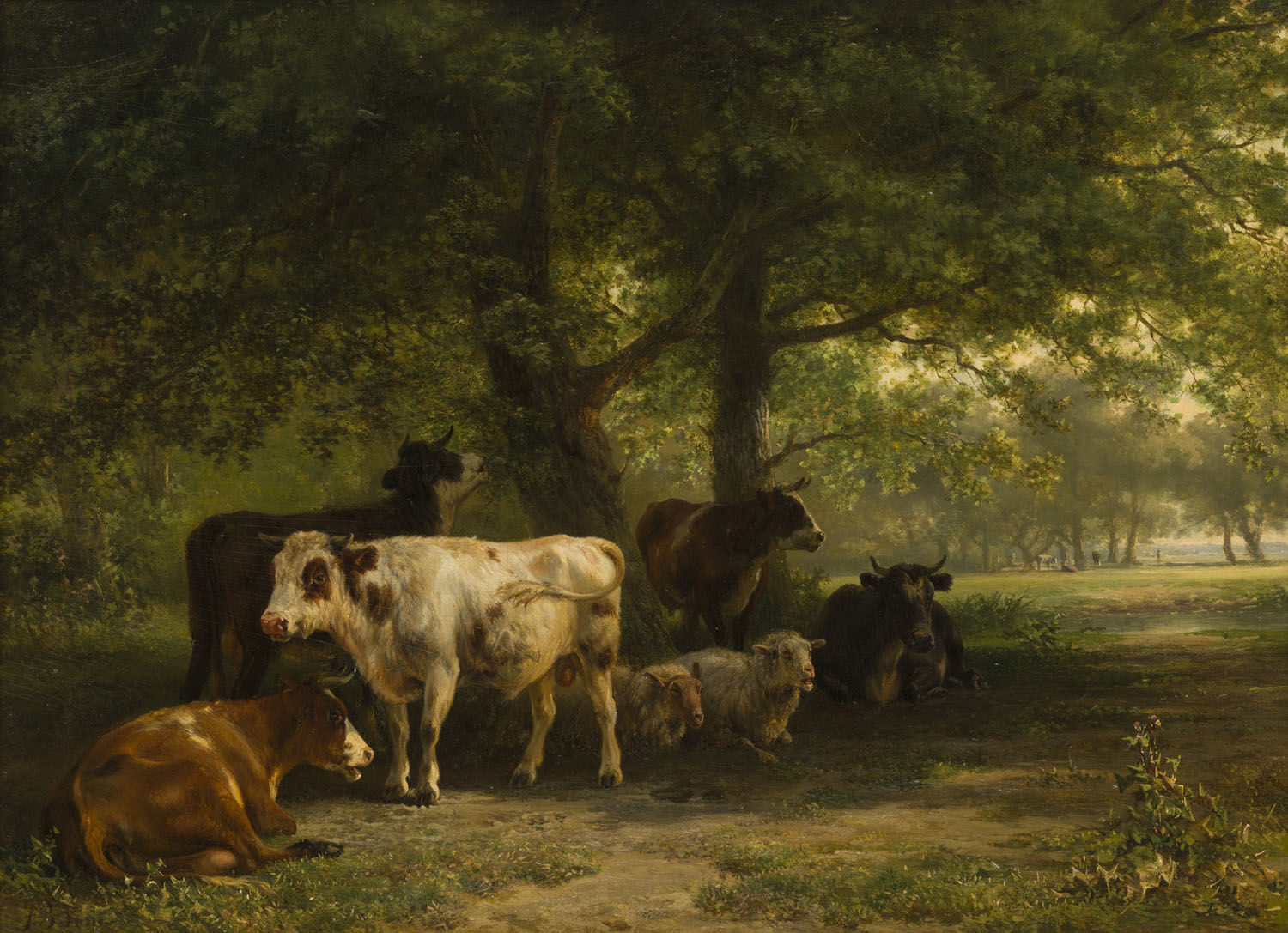 Jan Bedijs Tom | Landschap met vee | Kunsthandel Bies