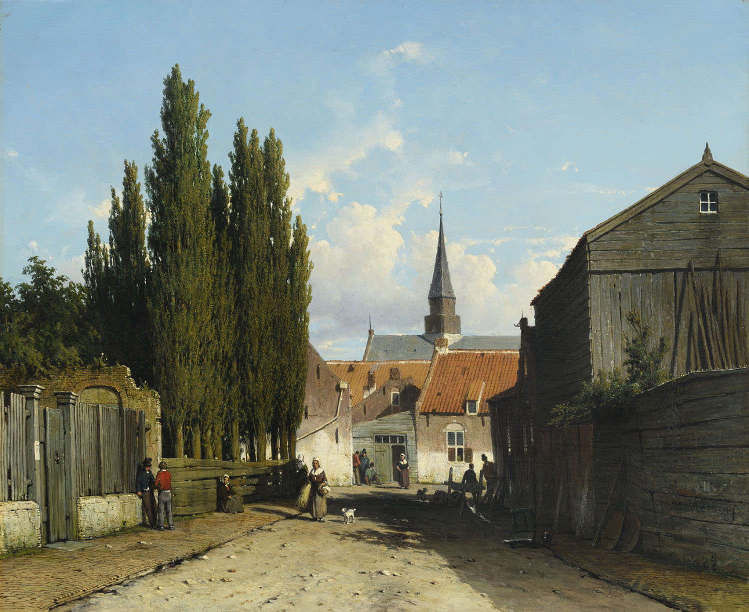 Jan Weissenbruch | Een Hollands stadgezicht | Kunsthandel Bies