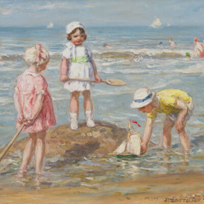 Jan Zoetelief Tromp | Children on the beach | Kunsthandel Bies