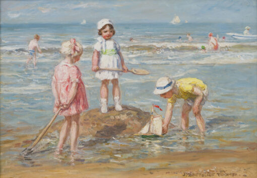 Jan Zoetelief Tromp | Children on the beach | Kunsthandel Bies