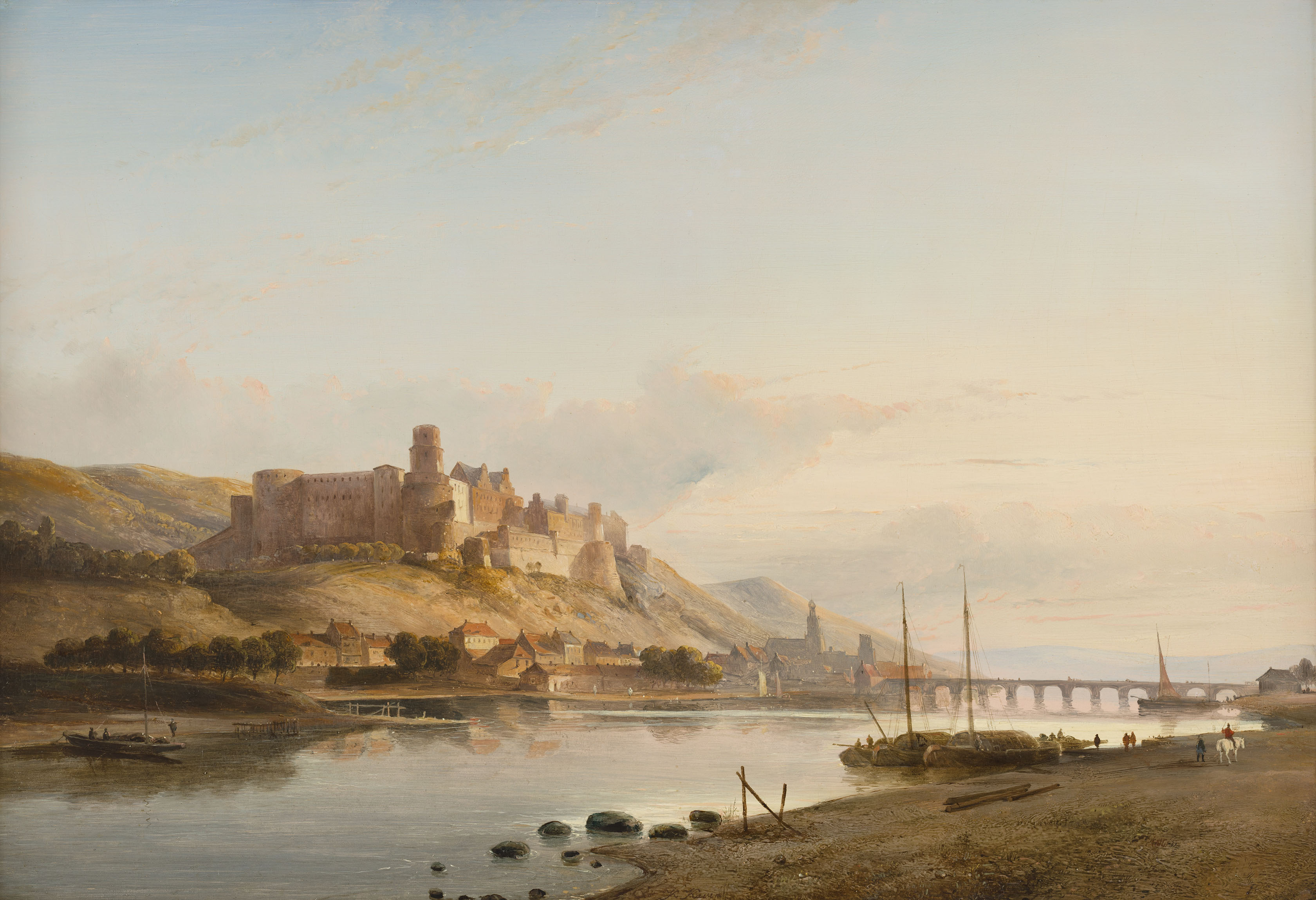 Kasparus Karsen | Gezicht op Heidelberg | Kunsthandel Bies