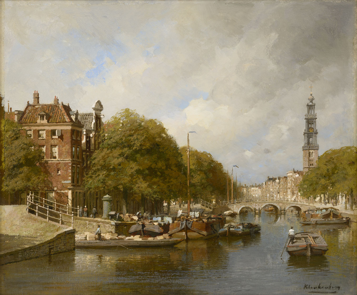 Johannes Christiaan Karel Klinkenberg | Amsterdam, a view of the Westerkerk | Kunsthandel Bies