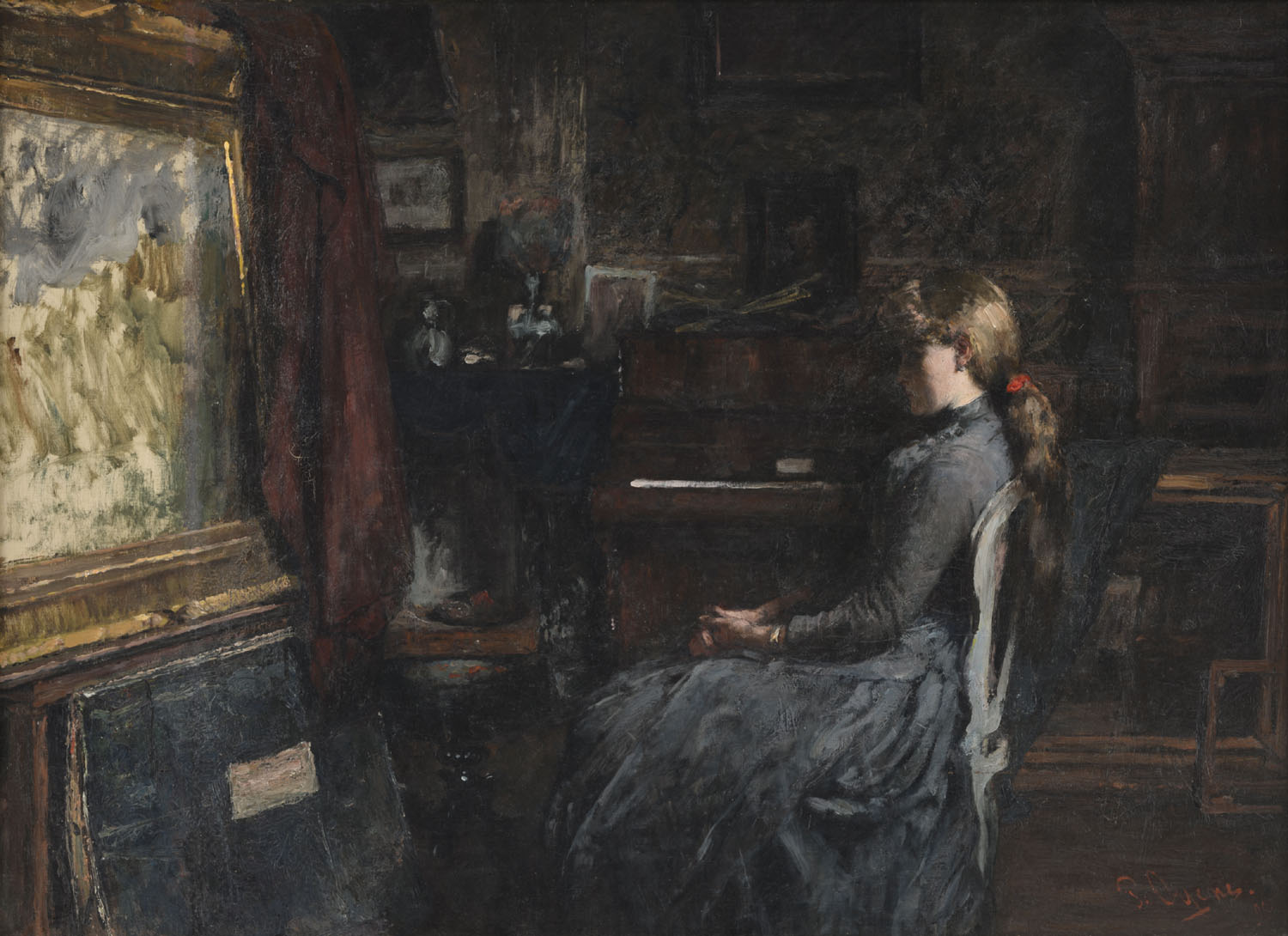 Pieter Oyens | The model taking a break | Kunsthandel 