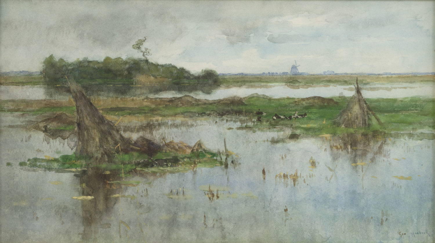 Geo Poggenbeek | Polderlandschap | Kunsthandel Bies