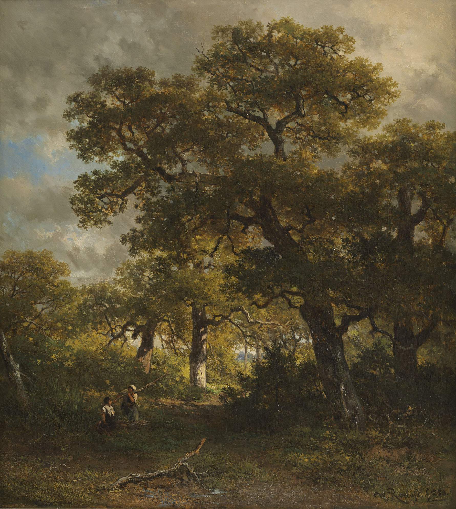 Willem Roelofs | Boslandschap bij Wolfheze | Kunsthandel Bies