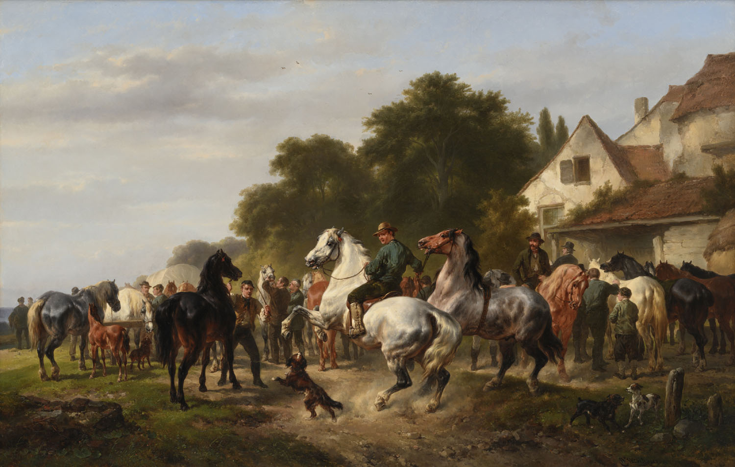 Wouterus Verschuur | De Paardenmarkt | Kunsthandel Bies